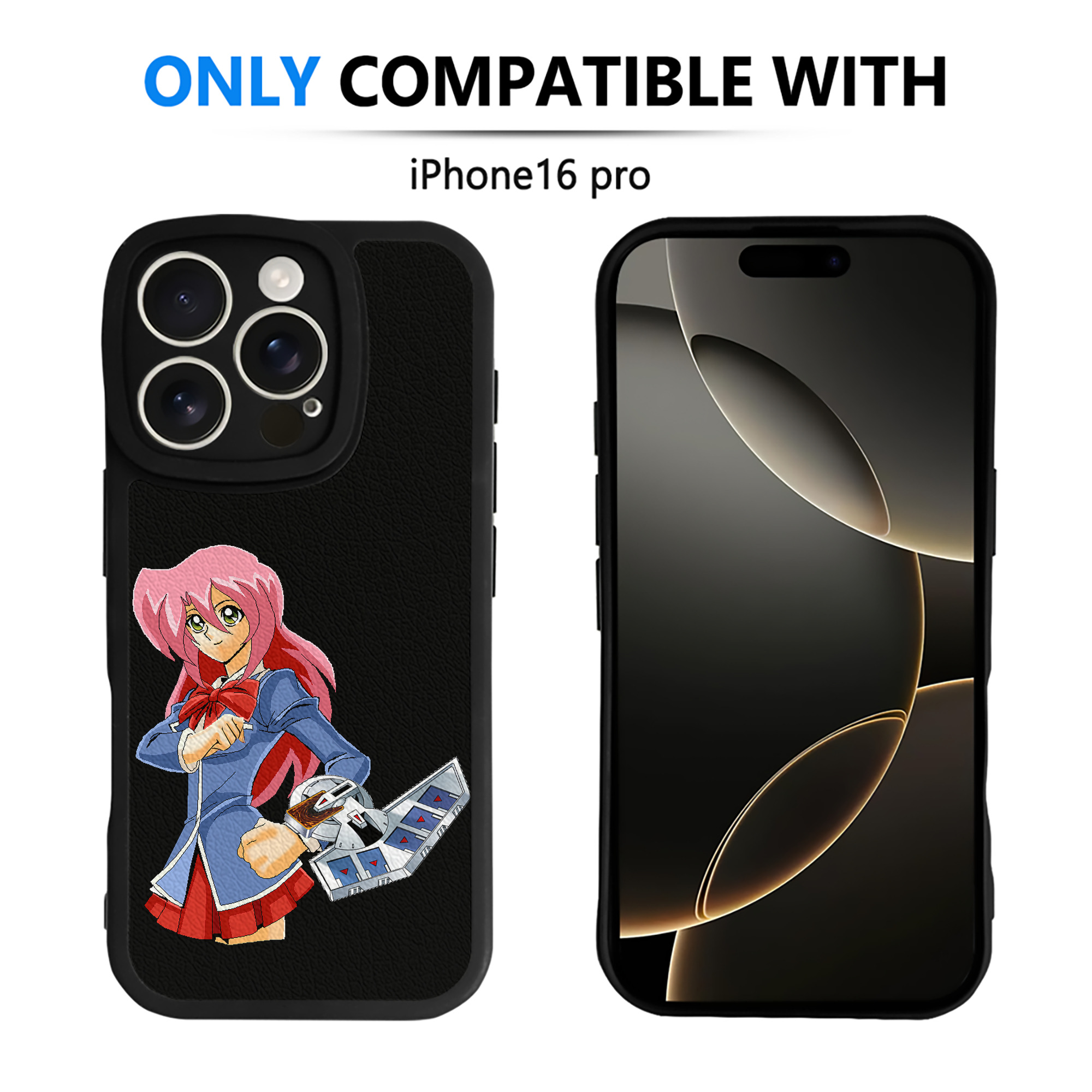 （画像用） 遊☆戯☆王 Yu-Gi-Oh! 【iPhone 16シリーズ対応】シリコンスマホケース（レザー調） 材質：シリコン